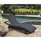 Armen Living Cabana Outdoor Adjustable Wicker Chaise Lounge Chair LCCALOBL - alternate 2